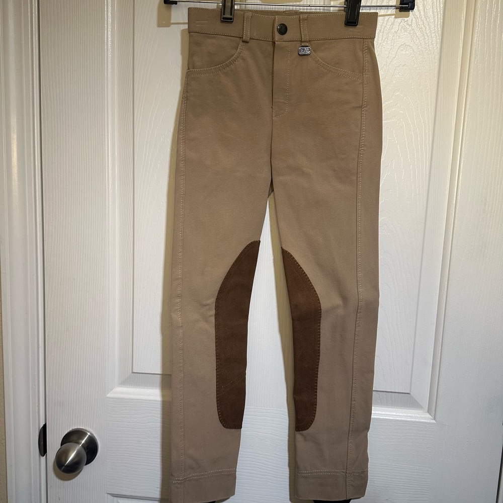 Shires Kids Tan Riding Pants
